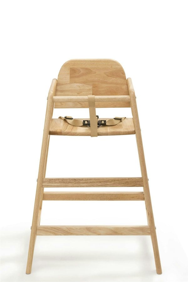 Safetots Simply Stackable Wooden High Chair, Natural, Highchair for Baby and Toddler, Stylish and Practical