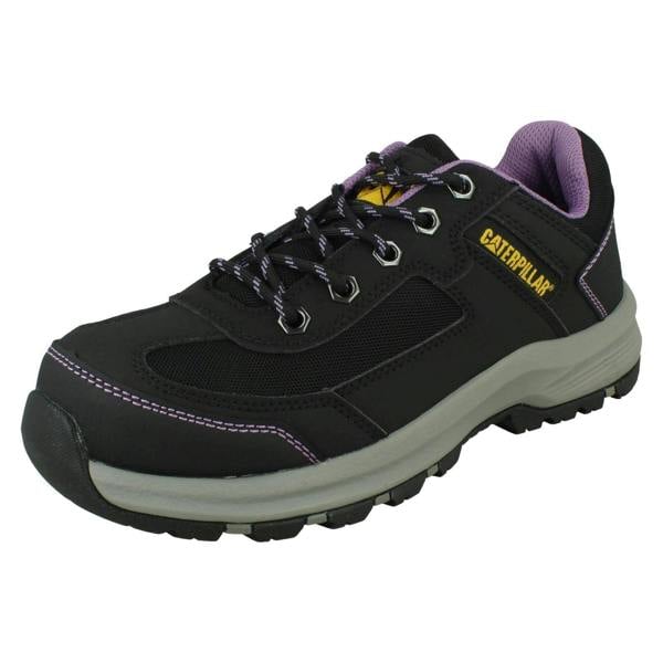 Caterpillar Ladies Caterpillar Black/Lilac Lace Up Safety Shoe - Elmore ST