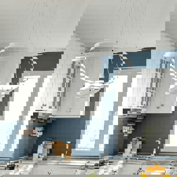 Modern LED Pendant with 3 Circle Rings - Dimmable Pendants Living and Home