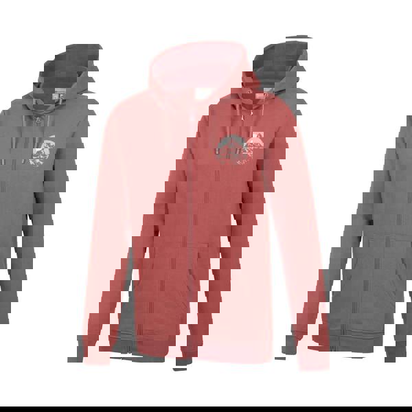 Mountain Warehouse Mens Adventure Graphic Full Zip Hoodie - Rust - 