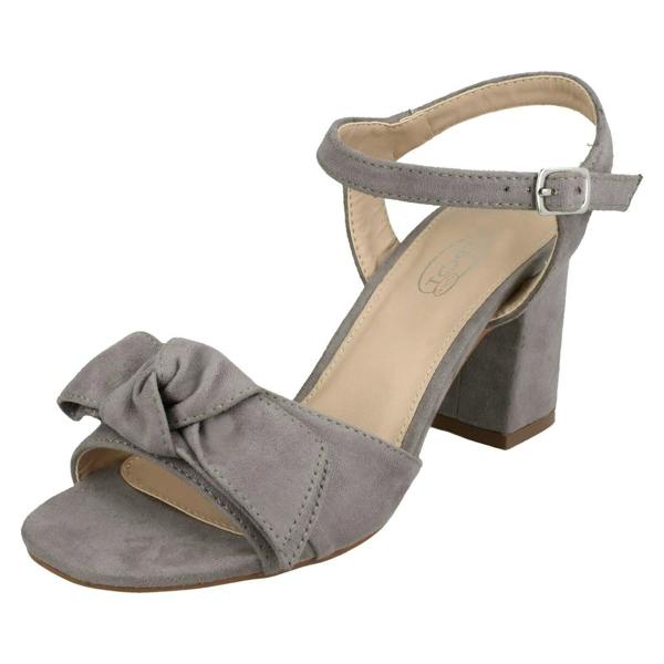 Spot On Ladies Spot On Blocked Heel Sandals
