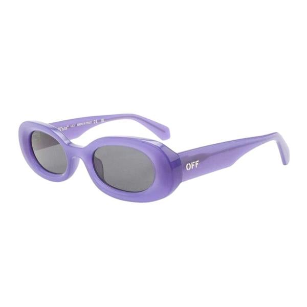 Off White Logo Sunglasses - Dark Purple - 