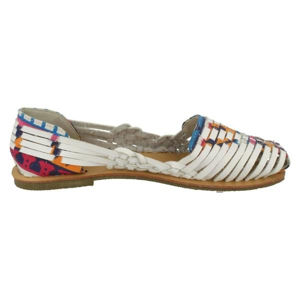 Savannah Ladies Savannah Flat Weave Ballerinas
