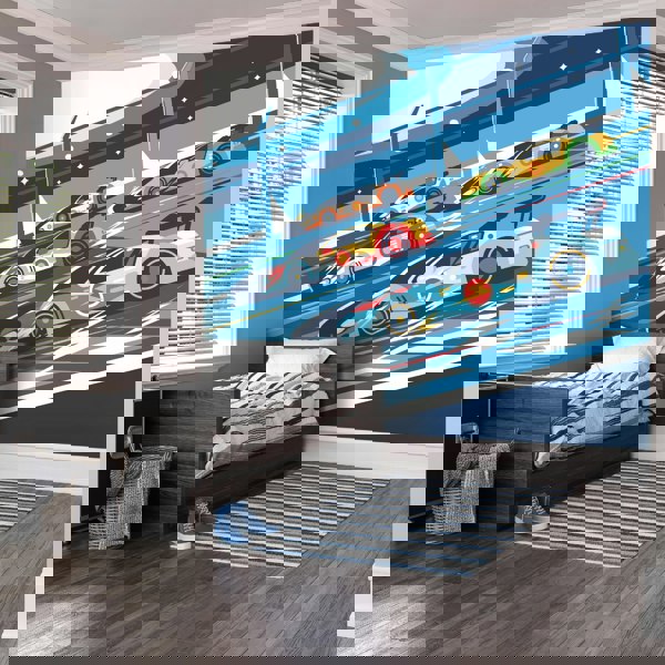 Origin Murals Sports Cars Wall Mural - Blue