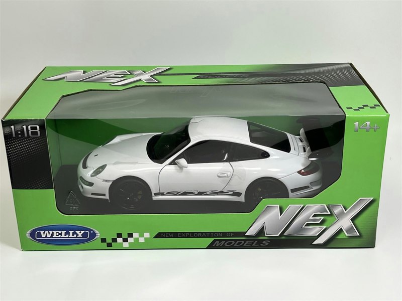 Welly Porsche 911 997 GT3 RS White 1:18 Scale Welly 18015w