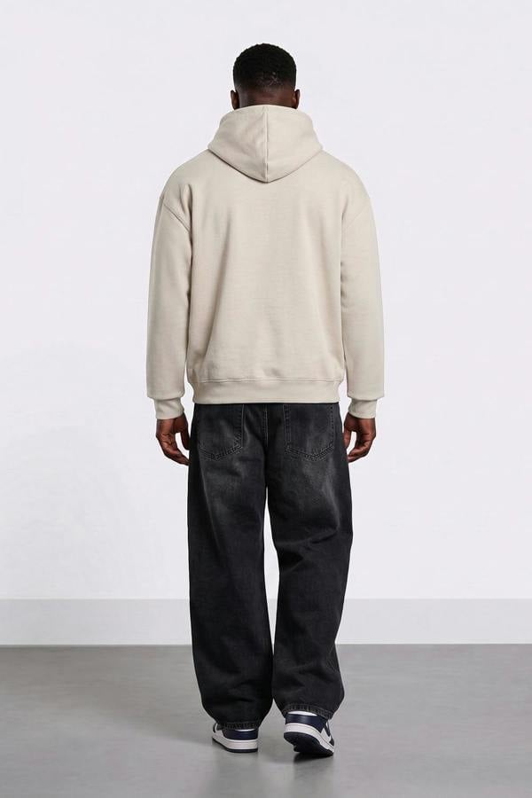 Relaxed Fit Collegiate Graphic Hoodie in Red
