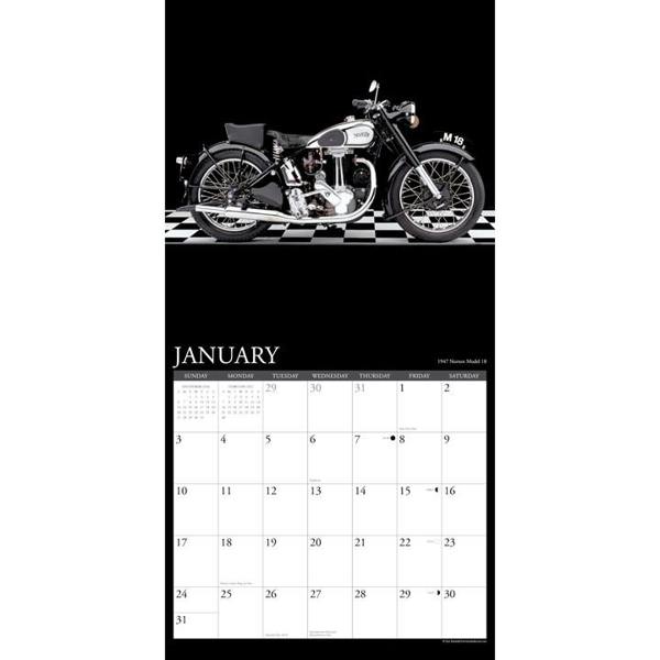 Classic Motorcycles Calendar 2027, Wall Calendars, Month To View, Transport, Gift