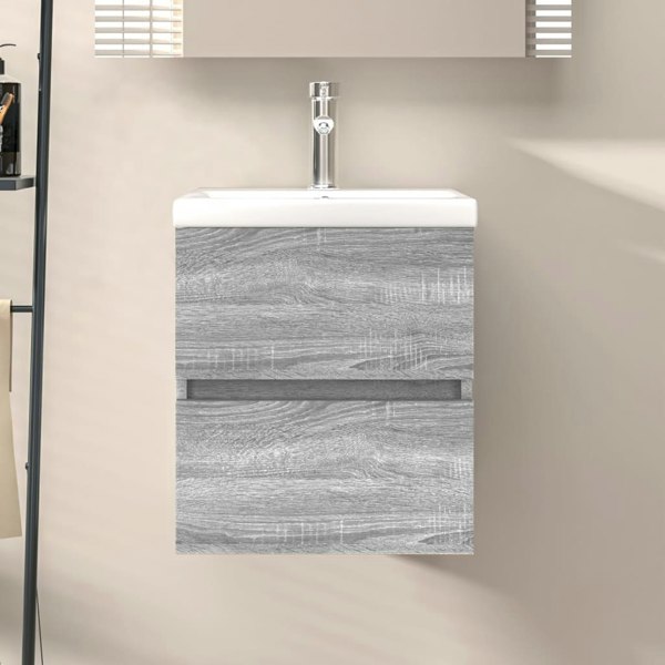 Berkfield Sink Cabinet Grey Sonoma 41x38.5x45 cm Engineered Wood