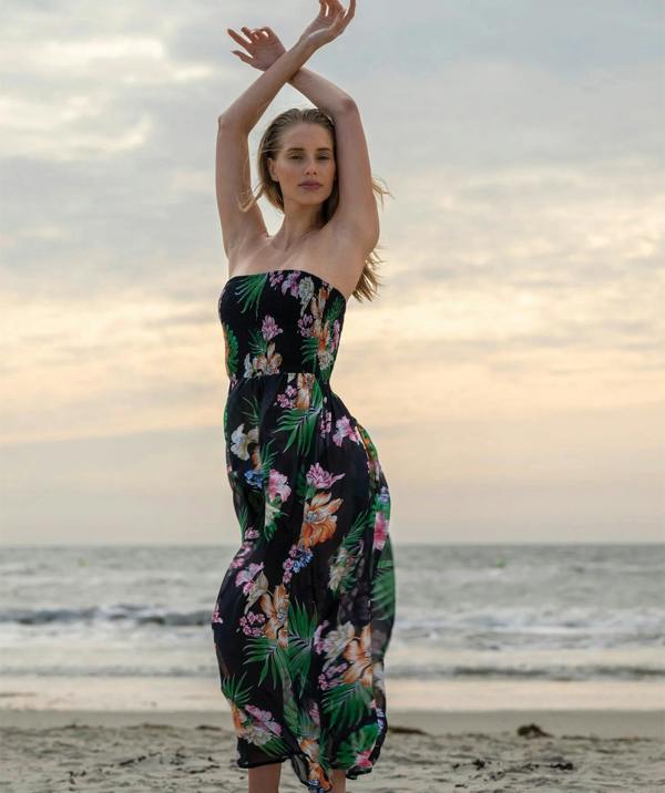 Pia Rossini Murcia - Strapless Maxi Beach Dress