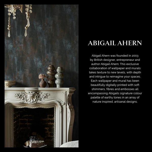 Abigail Ahern Oxidized Opulence Wallpaper | Charcoal