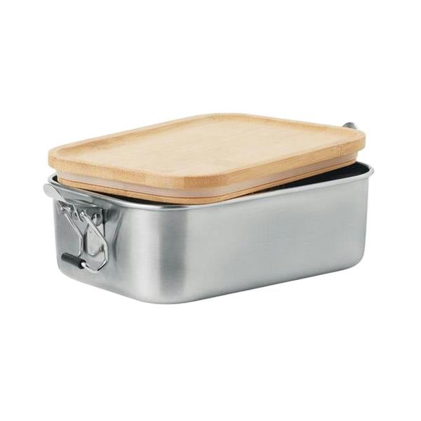 MidOcean Sonabox Stainless Steel 750ml Lunch Box - Wood - 