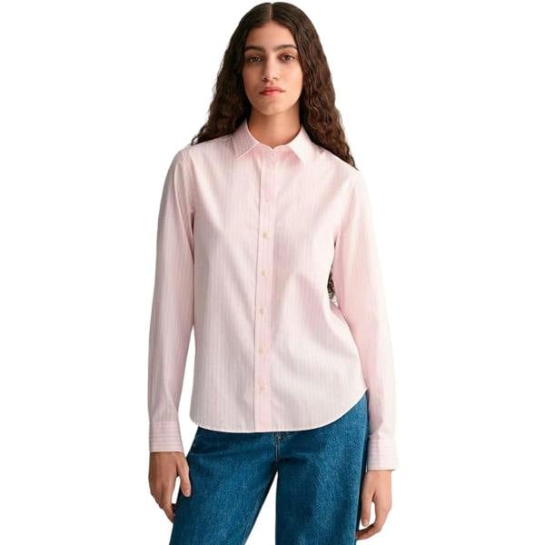 Gant Womens/Ladies Summer Button-Down Shirt - Light Pink - 
