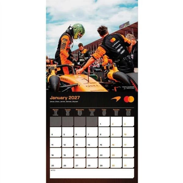 McLaren F1 Calendar 2027, Wall Calendars, Month To View, Sports, Gift
