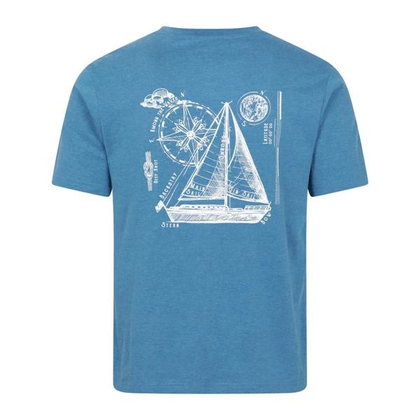 Mountain Warehouse Mens Sailboat T-Shirt - Bright Blue - 