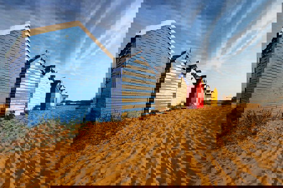 colourful beach huts at southwold