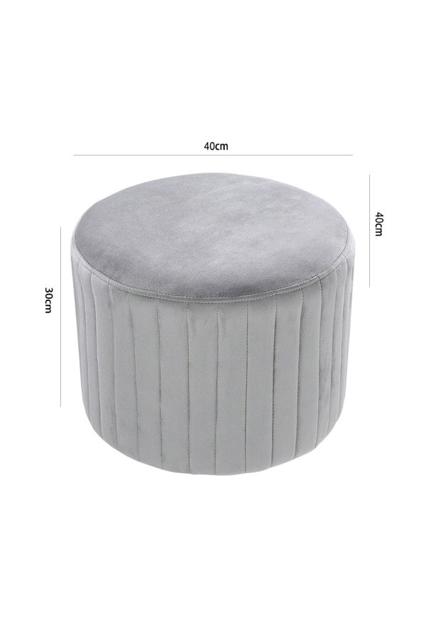 Living and Home Round Abstract Footstool