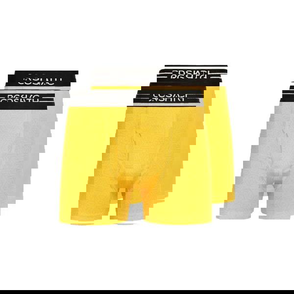 Crosshatch Mens Hexter Boxer Shorts (Pack Of 2) - Yellow