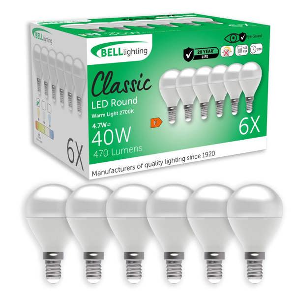 BELL Lighting E14 LED Golf Ball Bulb 4.7W Energy Saving Light Bulb