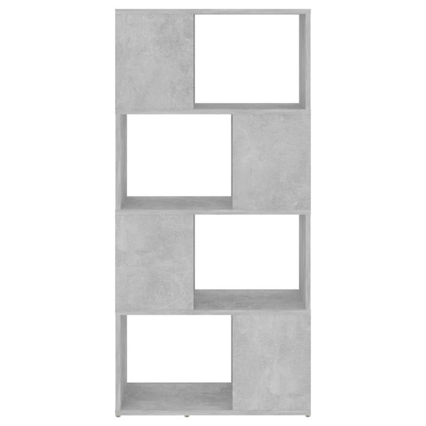 Berkfield Book Cabinet Room Divider Concrete Grey 60x24x124.5 cm