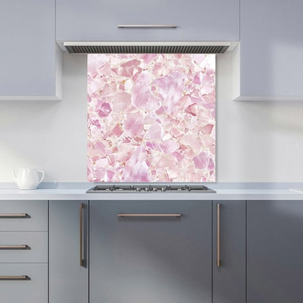 Warren Reed - Designer Light Pink Quartz Effect Kitchen Splashback