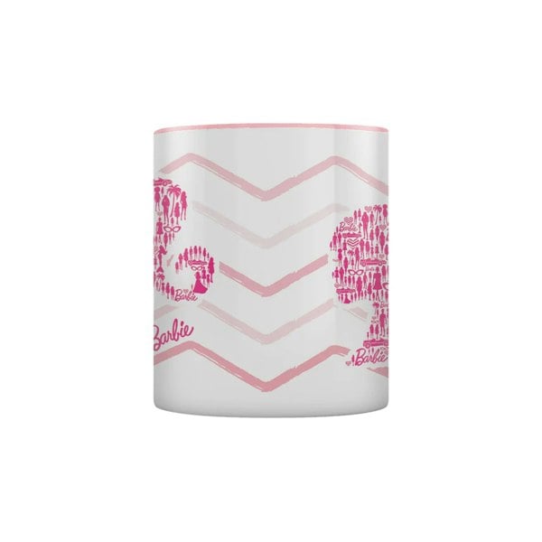 Barbie Inner Two Tone Mug - White/Pink