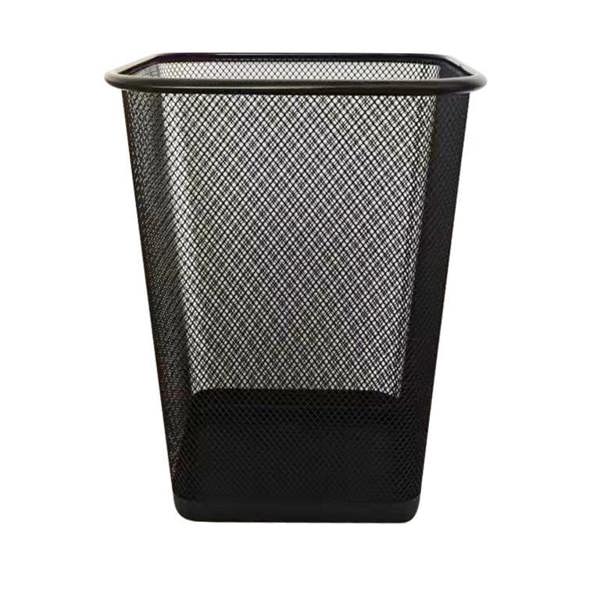 SupaHome Square Mesh Waste Bin - Black - 