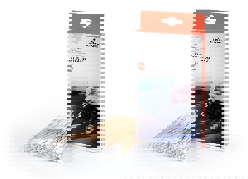 Durable Biodegradable Wooden Cotton Buds | 100 Extra Long Swabs