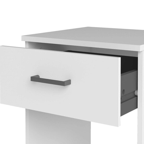 Wyld Haus Munich White Wooden Bedside Table 1 Drawer