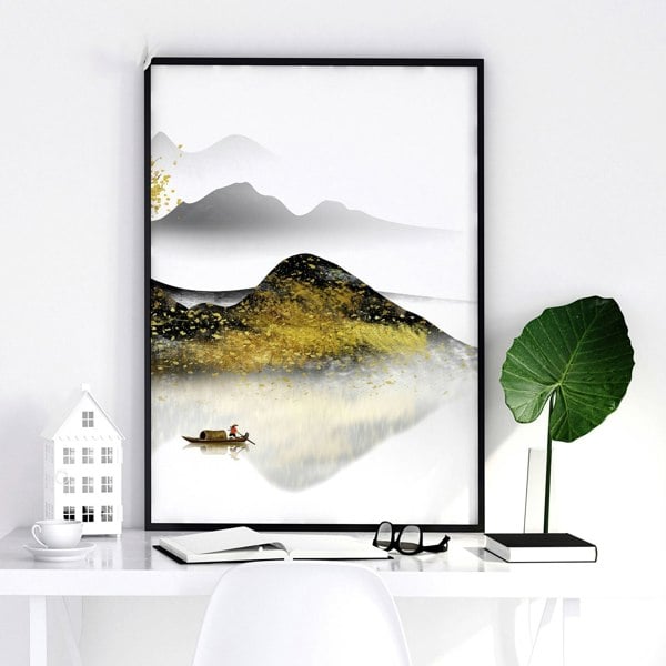 Home office decor ideas | set of 3 Japanese wall art