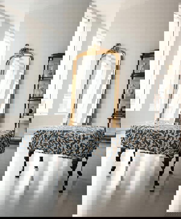 PREMIUM will blue non storage foostool coffee table, footrest pouffe side table - ISTOOLS