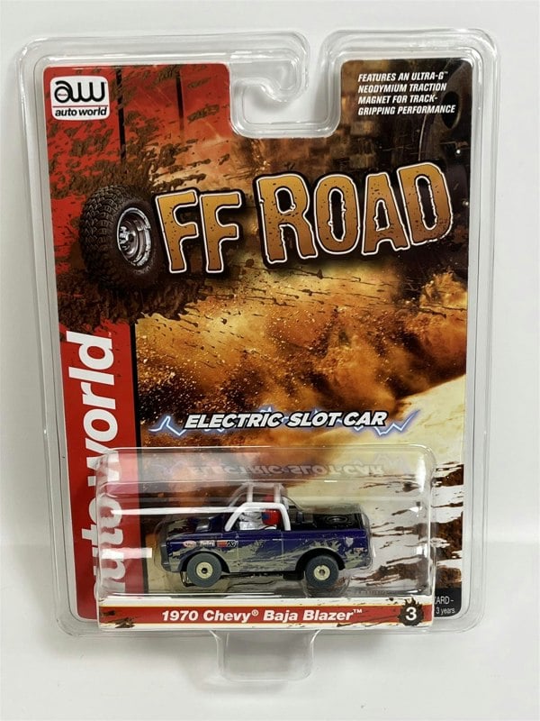 Auto World Slot Cars 1970 Chevy Baja Blazer Purple X Traction Off Road HO Scale SC375-3