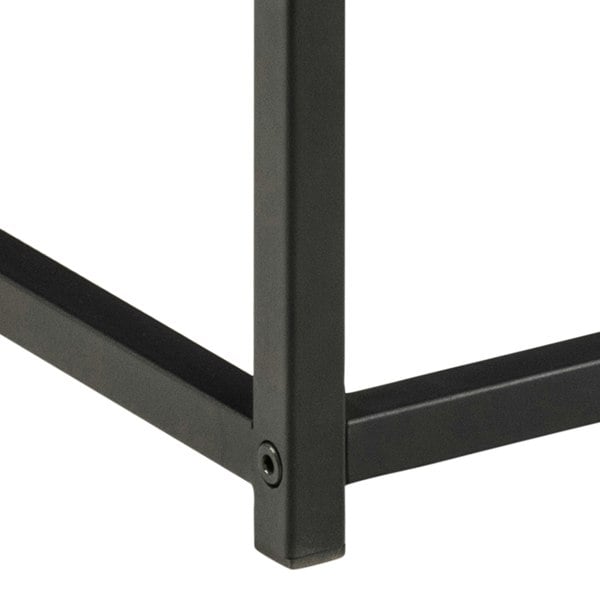 Furniture To Go Gila Square Coffee Table with Open Shelf in Oak & Black