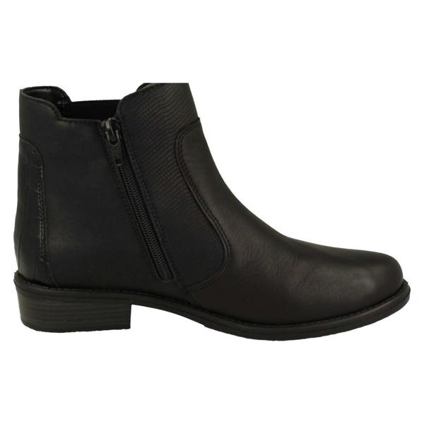 Remonte Ladies Remonte Low Heel Elasticated Casual Chelsea Boots D0F70