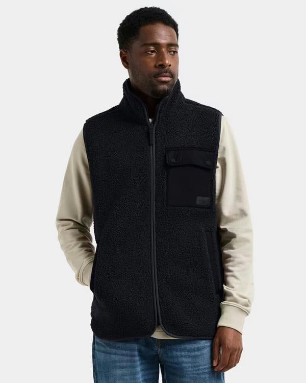 Didriksons Unisex Rasmus Fleece Gilet 2 - Black 060
