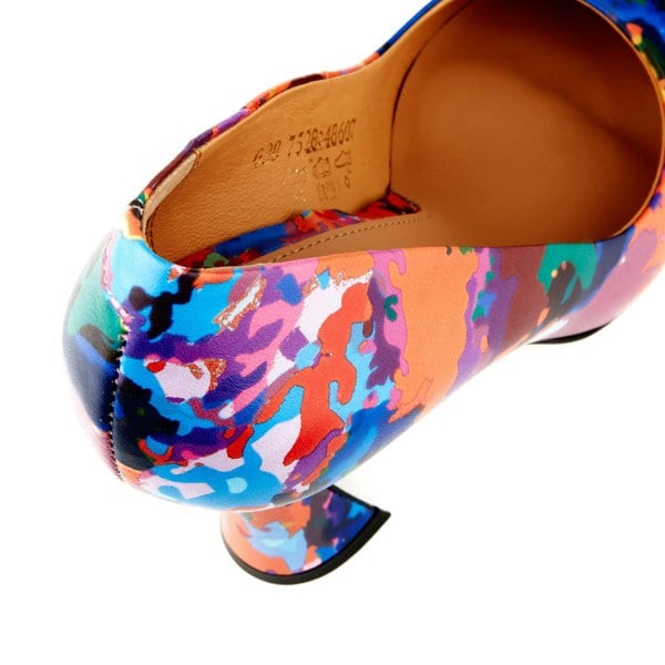 Embassy London Emily - Summer Colours - Women's pointy 4 inch multicolour leather pump