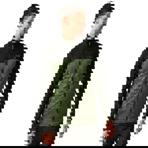 Regatta Mens Highton V Fleece Jacket - Nephrite Green/Black - 