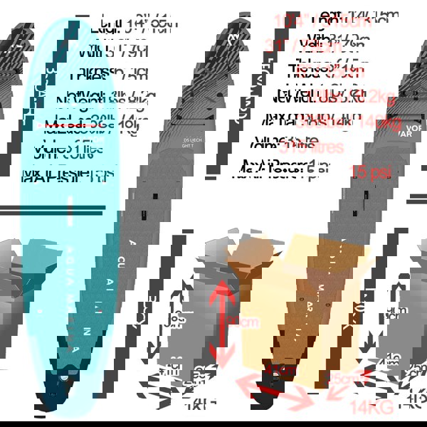 Aqua Marina Vapor 10'4" / 315cm All Round Stand Up Paddle Board Package