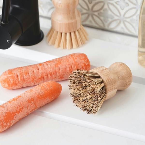 Cooks Professional Bamboo Pot Brushes | Pack of 2