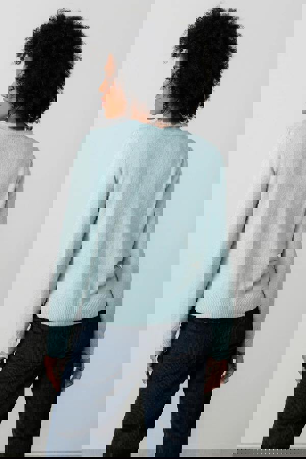 Lily & Me Layla Pointelle Knit Cardigan Ice Blue