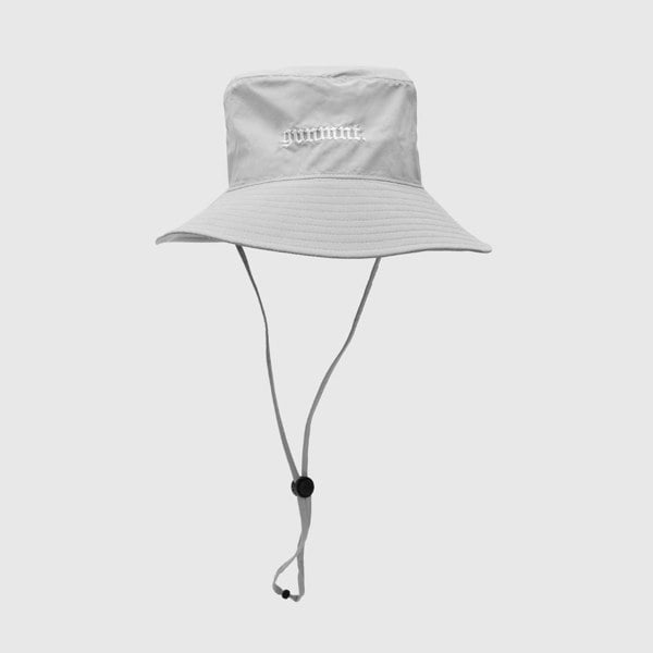 GVNMNT Clothing Co Wide Brim Bucket Hat - Light Grey