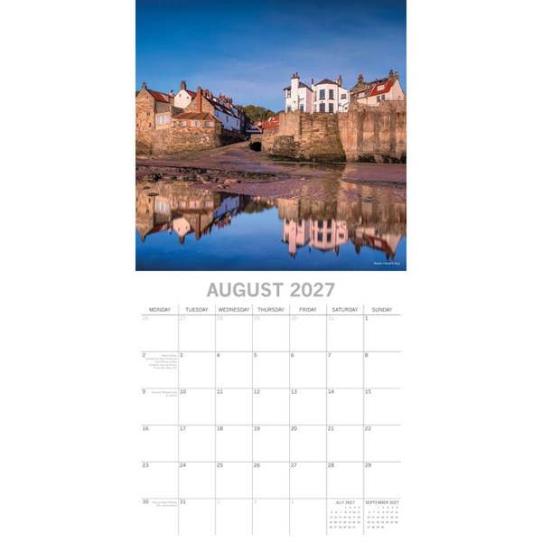 North Yorkshire, Moors & Coast Calendar 2027, Wall Calendars, Month To View, Travel, Gift