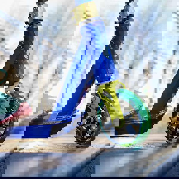 Micro Scooters Chilli Base S Jumpstart Stunt Scooter: Blue/Yellow