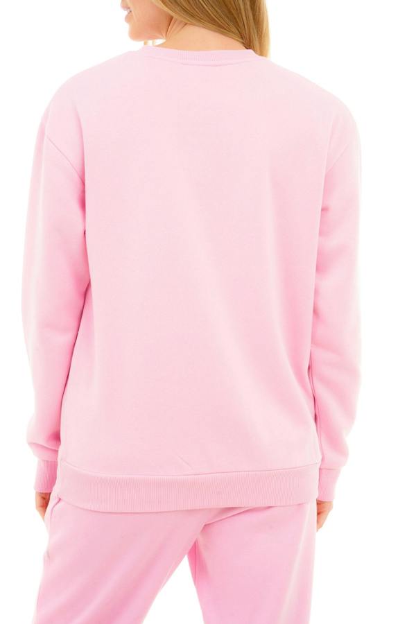 Smart Living Women's Crew Neck Sweatshirt - Ultra-Soft Casual Pullover for Everyday Comfort - Pink