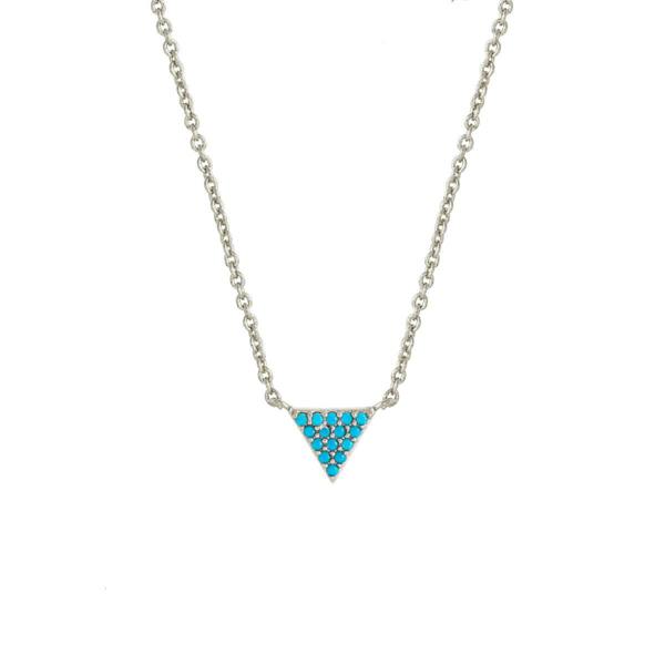 Sole du Soleil Lupine Women's 18k Gold Plated Triangle Fashion Necklace