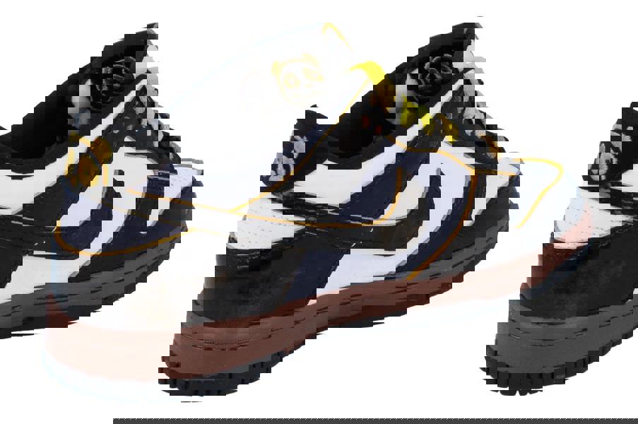 Nike Dunk Low SE GS Trainers Hq9294  100 - White Bright Citron Black 100 - Photo 2