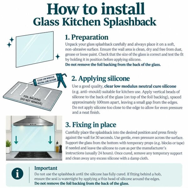 Printed Glass Kitchen Splashback - Antique bronze | Rackhams