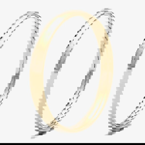 T. H. Baker 18ct Yellow Gold 2.5mm Light Court Wedding Ring 2.5LLC-18Y