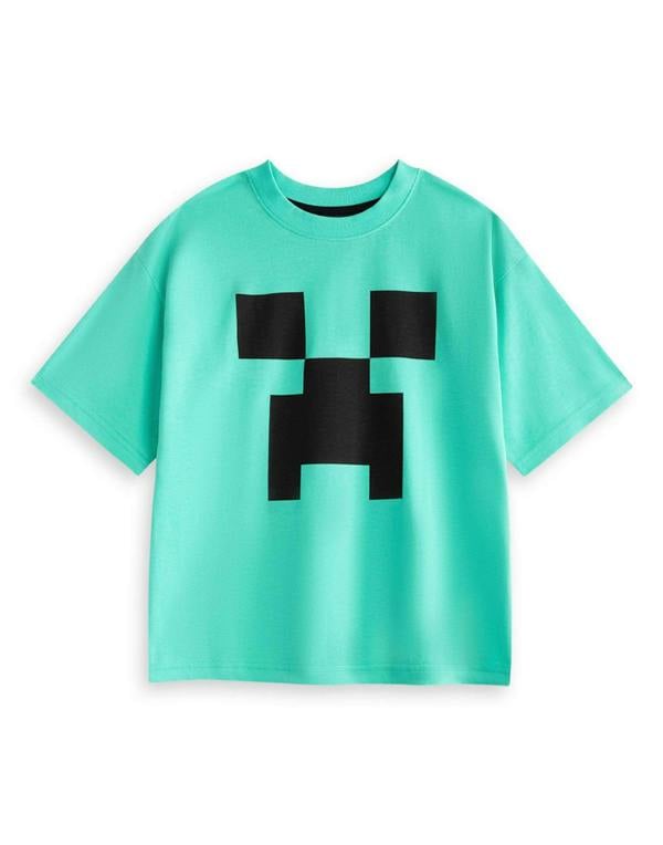 Minecraft Boys Multicoloured Creeper Multi-Pack of 2 Short Sleeve Short Leg Pyjama Set