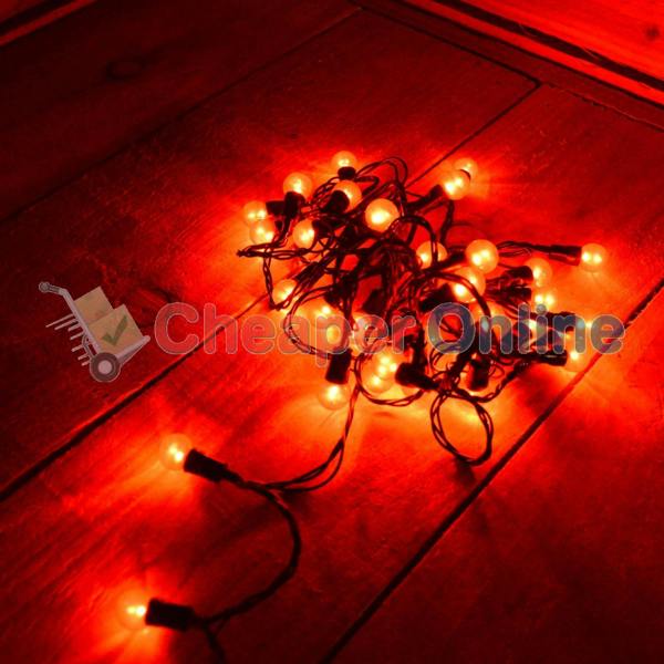 Samuel Alexander 10m 100 LED Premier Multi Action Outdoor Pearl Christmas Lights Red