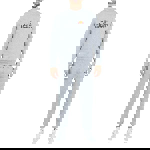 Ellesse Mens Corvaro Sweatshirt - Light Grey Marl - 